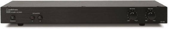 AudioSource AD1002 2 x 50W Digital Amplifier; Black; 50 watts x 2 into 8 ohms or 75 watts into 4 Ohms; 160 Watts when bridged into a single 8 Ohm load; High efficiency switching amplifier design; Front panel volume and balance controls; Binding post A and B speaker connectors; A and B speaker switching; UPC 041087906564 (AD1002 AD-1002 ASAD1002 AD1002-AS AUDIO-SOURCE-AD1002 AD1002-AUDIOSOURCE) 
