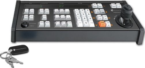 American Dynamics AD2089-1 Full-Function CCTV System Matrix 230 VAC, 50/60 Hz Desktop Keyboard, Variable-speed, vector-solving, twist-tozoom joystick for pan/tilt/zoom control, Camera, monitor, recorder and satellite site selection, 1000 user-defined macros, Preset, pattern and auxiliary control, Eight customizable macro keys (AD20891 AD2089 1 AD-2089-1 AD 2089-1)
