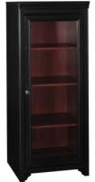 Bush AD53940-03 Stanford Audio Cabinet, 2 adjustable shelves and 1 fixed shelf in the cabinet, Back panel has rear access for wire management, Decorated with dentil molding, Antique black finish (AD53940 03 AD5394003 AD53940 AD-53940 AD 53940) 