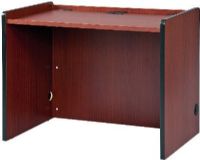 AVF Audio Visual Furniture International ADA-DESK-DC Expansion for Podiums/Lecterns, Dark Cherry, Made with furniture grade laminates, Large 39" wide x 24" deep work surface to accommodate monitors, laptops and presentation documents, Ships unassembled, Knock down unit-Assembly required, Dimensions (WxDxH) 41 x 24-3/4 x 32 Inches (VFI ADADESKDC ADADESK-DC ADA-DESKDC ADA-DESK ADA DESK) 