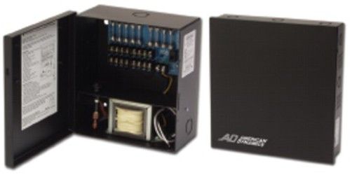 American Dynamics ADC1624UL Power Supply, 16 Outputs, 120 VAC to 24 VAC, Sixteen individually fuse protected, power limited outputs, with 7 amps (170 VA) total supply current, UL 2044 listed, Output, main and inline fuses rated at 3.5 amps/250 VAC, Built-in surge protection, AC power LED indicator, with on/off switch (ADC-1624UL ADC 1624UL ADC1624-UL ADC1624)