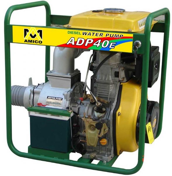 Amico ADP40E 4” Diesel Semi-Trash Water Pump/Electric Start, Max. Capacity 96 (m3/hr), Self-priming time 180(s/4m) (ADP40E ADP-40E ADP40 ADP-40 ADP40-E)