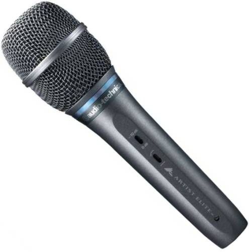 Audio-Technica AE5400 Cardioid Condenser Handheld Microphone, Frequency Response 20-20000 Hz, Impedance 150 ohms, Noise 14 dB SPL, Integral 80 Hz HPF switch and 10 dB pad, Pristine sound quality demanded by the most discriminating microphone user, Superior anti-shock engineering ensures low handling noise and quiet performance (AE-5400 AE 5400)