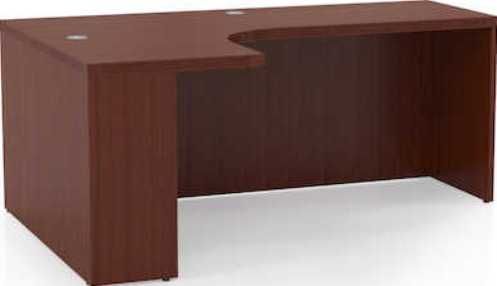 Mayline AEC72L-CHY Aberdeen Series Extended Corner Table - Left, Key Lockable, 29.5