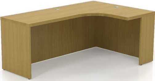 Mayline AEC72R-MPL Aberdeen Series Extended Corner Table - Right, Key Lockable, 29.5