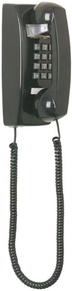 Scitec AEGIS-2554-B Aegis Wall Phone, Sturdy bell ringer, Black, Heavy metal base, Handset volume control, ADA-Compliant volume control, Dimensions (including receiver) 8.5