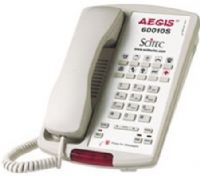 Scitec AEGIS-60010S Single-Line Hotel Phone with Speaker, Ash, 10 Programmable Guest Service Keys, Data Port, Patented One-Touch Voice Mail Retrieval Touchbar, Smart NEON/LED Message Waiting Light, Hands-Free Key, Volume Control Key, Flash, Hold, Redial and Mute Keys, HI/LO Ringer Control, ADA-Compliant Volume Control, Desk or Wall Mountable (AEGIS60010S AEGIS 60010S) 