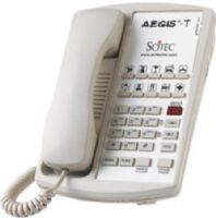 Scitec AEGIS-T Two-Line Hotel Phone with Built-in Speakerphone, Ash, 10 Guest Service Keys, Message Waiting Light, Data Port, Hands-Free Key, Volume Control Key, Flash Key, Hold Key, Redial Key, HI/LO Ringer Control, ADA-Compliant Volume Control, Desk or Wall Mountable (AEGIST AEGIS T) 