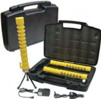 Aervoe 1157 Baton Traffic Flare Kit, 3-flare kit with Amber LEDs, Safety Yellow; 15 amber LEDs visible up to 1 mile; 1 Half-watt flashlight; Waterproof and floats; Crush proof; Corrosion proof; High strength magnets attach to metal surfaces; UPC 088193011577 (AERVOE1157 AERVOE-1157 AERVOE 1157) 