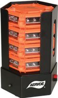Aervoe 1161 Universal Road Flare, 4-flare kit with Red LEDs and stacking charging case, Safety Orange; Universal Road Flare Kit contains 4 extremely durable, rechargeable 18-LED flares that are a safe alternative to incendiary flares; UPC 088193011614 (AERVOE1161 AERVOE-1161 AERVOE 1161) 