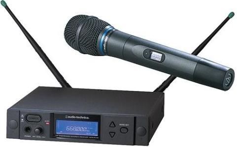 Audio-Technica AEW-4230AC Wireless Handheld Microphone System, Band C: 541.500 to 566.375MHz, AEW-R4100 Receiver, AEW-T3300a Handheld Transmitter, Cardioid, Condenser Capsule, 996 Selectable UHF Channels, IntelliScan Feature, True Diversity Reception, 10mW & 35mW Output Power, Backlit LCD displays on transmitters, High-visibility white-on-blue LCD information display (AEW4230AC AEW-4230AC AEW 4230AC AEW4230-AC AEW4230 AC)