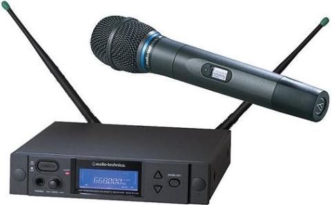 Audio-Technica AEW-4250AD Wireless Handheld Microphone System, Band D: 655.500 to 680.375 MHz, AEW-R4100 Receiver, AEW-T5400a Handheld Transmitter, Cardioid, Condenser Capsule, 996 Selectable UHF Channels, IntelliScan Feature, True Diversity Reception, 10mW & 35mW Output Power, Backlit LCD displays on transmitters (AEW4250AD AEW-4250AD AEW 4250AD AEW4250-AD AEW4250 AD)