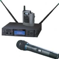 Audio-Technica AEW-4313AC - Dual Transmitter UHF Wireless System, Band C: 541.500 to 566.375MHz, AEW-R4100 Receiver, AEW-T1000a UniPak Transmitter, AEW-T3300a Handheld Transmitter, Cardioid, Condenser Capsule, 996 Selectable UHF Channels, IntelliScan Feature, True Diversity Reception, 10mW & 35mW Output Power, Backlit LCD displays on transmitters, High-visibility white-on-blue LCD information display (AEW4313AC AEW-4313AC AEW 4313AC AEW4313-AC AEW4313 AC) 