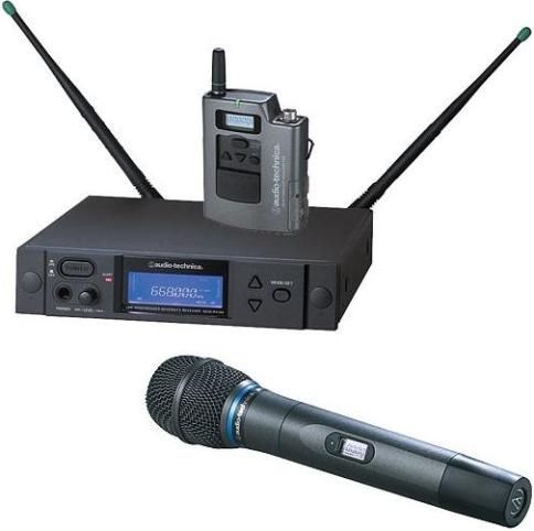 Audio-Technica AEW-4315AC Dual Transmitter UHF Wireless System, Band C: 541.500 to 566.375MHz, AEW-R4100 Receiver, AEW-T1000a UniPak Transmitter, AEW-T5400a Handheld Transmitter, Cardioid, Condenser Capsule, 996 Selectable UHF Channels, IntelliScan Feature, Backlit LCD displays on transmitters, True Diversity Reception, 10mW & 35mW Output Power (AEW4315AC AEW-4315AC AEW-4315AC AEW4315-AC AEW4315 AC) 