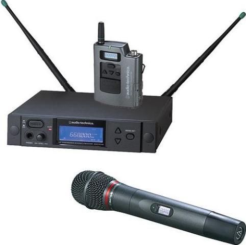 Audio-Technica AEW-4316AD Dual Transmitter UHF Wireless System, Band D: 655.500 to 680.375MHz, AEW-R4100 Receiver, AEW-T1000a UniPak Transmitter, AEW-T6100a Handheld Transmitter, Hypercardioid, Dynamic Capsule, 996 Selectable UHF Channels, IntelliScan Feature, True Diversity Reception, 10mW & 35mW Output Power, Backlit LCD displays on transmitters (AEW4316AD AEW-4316AD AEW 4316AD AEW4316-AD AEW4316 AD)