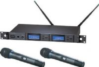 Audio-Technica AEW-5255AC Dual Wireless Microphone System, Band C: 541.500 to 566.375MHz, AEW-R5200 Dual Receiver, x2 AEW-T5400a Handheld Transmitters, Cardioid Condenser Capsule, Simultaneous Dual Microphone Operation, 996 Selectable UHF Channels, IntelliScan Frequency Scanning, On-board Ethernet interface, High-visibility white-on-blue LCD information display, Backlit LCD displays on transmitters ( AEW5255AC AEW-5255AC AEW 5255AC AEW5255-AC AEW5255 AC) 