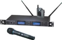 Audio-Technica AEW-5313AC Dual Wireless Microphone System, Band C: 541.500 to 566.375MHz, AEW-R5200 Dual Receiver, AEW-T3300a Handheld Transmitters, Cardioid Condenser Capsule, AEW-T1000a UniPak Transmitter, Simultaneous Dual Microphone Operation, 996 Selectable UHF Channels, IntelliScan Frequency Scanning, On-board Ethernet interface, High-visibility white-on-blue LCD information display (AEW5313AC AEW-5313AC AEW 5313AC AEW5313-AC AEW5313 AC) 