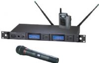 Audio-Technica AEW-5314AC Dual Wireless Microphone System, Band C: 541.500 to 566.375MHz, AEW-R5200 Dual Receiver, AEW-T4100a Handheld Transmitter, Cardioid Dynamic Capsule, AEW-T1000a UniPak Transmitter, Simultaneous Dual Microphone Operation, 996 Selectable UHF Channels, IntelliScan Frequency Scanning, On-board Ethernet interface, Backlit LCD displays on transmitters (AEW5314AC AEW-5314AC AEW 5314AC AEW5314-AC AEW5314 AC) 