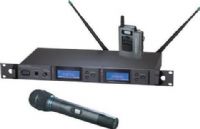 Audio-Technica AEW-5315AD Dual Wireless Microphone System, Band D: 655.500 to 680.375MHz, AEW-R5200 Dual Receiver, AEW-T5400a Handheld Transmitters, Cardioid Condenser Capsule, AEW-T1000a UniPak Transmitter, Simultaneous Dual Microphone Operation, 996 Selectable UHF Channels, IntelliScan Frequency Scanning, On-board Ethernet interface, Backlit LCD displays on transmitters (AEW5315AD  AEW-5315AD AEW 5315AD AEW5315-AD AEW5315 AD) 