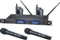 Audio-Technica AEW-5413AC Dual Wireless Microphone Combo System, Band C: 541.500 to 566.375MHz, AEW-R5200 Dual Receiver, x2 AEW-T3300a Handheld Transmitters, Cardioid Condenser Capsule, x2 AEW-T1000a UniPak Transmitters, Simultaneous Dual Microphone Operation, 996 Selectable UHF Channels, IntelliScan Frequency Scanning ( AEW5413AC  AEW-5413AC AEW 5413AC) 