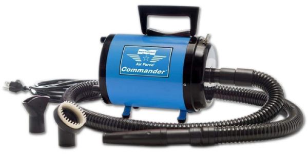 Metrovac 114-142898 Model AFTD-1VB Air Force Steel Commander Variable Speed Dog Dryer, 1.17 HP, Blue; Blue Color; A lightweight pet dryer is so powerful you will forget it's portable; A floor/table pet dryer with variable speed control allows you to groom large or small breeds; Powerful enough for drying heavy coated breeds; Ideal for the grooming professional or pet owner; UPC 031275142898 (METROVACAFTD1VB METROVAC AFTD1VB AFTD 1VB AFTD-1VB 114-142898)
