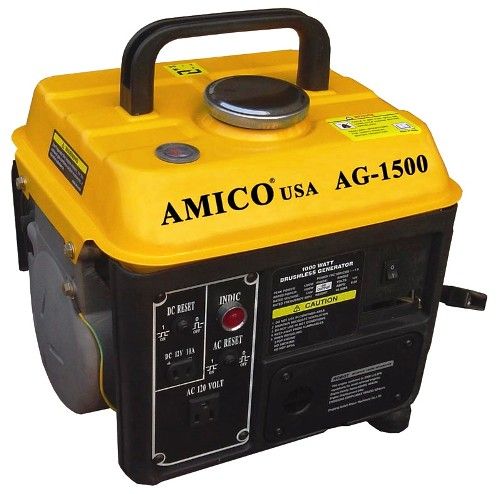 Detailed Sprinkle not Amico AG-1500 Gasoline Generator 120V/2.5HP, Frequency 60Hz, Rated AC Power  1000W, Max. AC