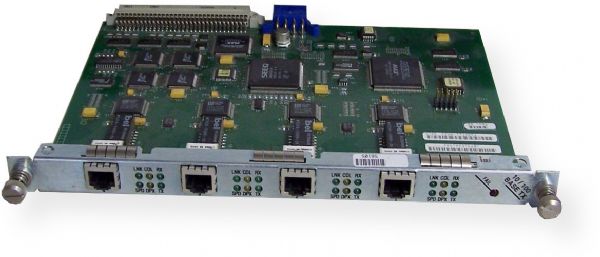 Nortel AG2204015 Refurbished Four Port 10/100TX Link Module with FRE4-PPC 32MB Processor For use with Nortel BLN/BCN series, Auto-sensing per device, Flow control, Full duplex capability, 100 Mbps Data Transfer Rate (AG-2204015 AG 2204015)