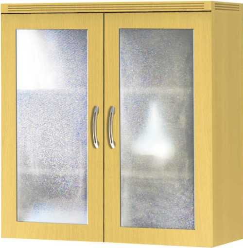 Mayline AGDC-MPL Aberdeen Series Glass Display Cabinet, 2 Shelf Quantity, 36 Lbs Capacity - Shelf, Key Lockable, 34.56