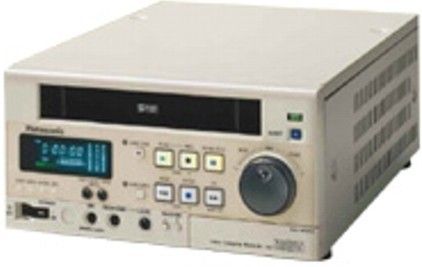 Panasonic AG-MD830P Video Cassette Recorder, Jog and Shuttle Dial, VISS Repeat Playback, Blank Search, 4-Channel Audio, RS-232C Compatible, Pause Remote Control, EIA Standard, NTSC Color Signal, 525 lines, 60 fields, Two rotary heads, helical scanning system, 1 5/16 ips (33.35 mm/s) Tape Speed, 2 audio tracks (AGMD830P AG MD830P AG-MD830 AGMD830)
