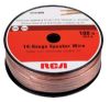 RCA AH14100SR 100 Foot 14 Gauge Speaker Wire, Insulated jacket helps deliver undistorted signals, Connects speakers to an audio receiver or amplifier, Polarity identified wire for correct speaker phasing, Delivering quality sound from your home theater equipment, Spool packaging for easy dispensing, UPC 044476060991 (AH14100SR  AH-14100SR) 