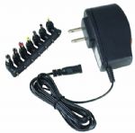 RCA AH30BR Universal AC to DC Adapter; Replaces your original DC adapter; Powers devices requiring up to 300mA; Saves energy by providing the exact power amount your device needs, with no waste; Switchable votage options from 1.5 to 12 Volts; Includes 7 tips; UPC 044476086236 (AH30BR AH-30BR) 