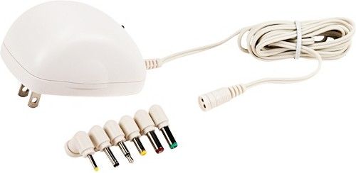 RCA AH3WHN Universal AC 300mA Adapter, White, Converts 120 volts AC to DC power, Replaces AAA, AA, C and D batteries, Includes six commonly used power tips, Reference chart converts battery use to select voltage needed, Allows DC powered devices to be plugged into an AC power outlet, UPC 079000317524 (AH-3WHN AH 3WHN AH3-WHN AH3 WHN AH3WH)