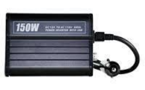 RCA AH620R Power Inverter (1503 W) With USB; Converts 12V DC automobile power to standard 120V home power; Up to 150W of power for your electronics; 1 AC and 1 USB power outlet; Powers and charges compatible USB and AC mobile devices simultaneously; Replaceable fuse; USB output: 5V, 1000mA; UPC 044476073618 (AH620R AH-620R)