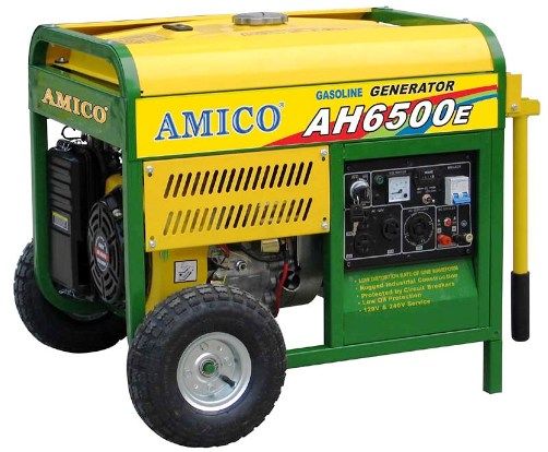 Amico AH6500E Gasoline Generator 120V/240V, Rated AC Power 6000W, Max. AC Power 6500W, Starting Mode Electric Start & Recoil Start (AH6500E AH-6500E AH6500 AH6500-E AH650 AH-650)