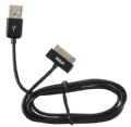 RCA AH740BR 3 Foot Power And Sync Cable For Ipod - Black; Charge and sync your iPod with your Mac or Windows PC; Compatible with iPhone, iPod and iPad; USB to 30-pin connector interface; 1-year limited warranty; UPC 044476086335 (AH740BR AH-740BR) 