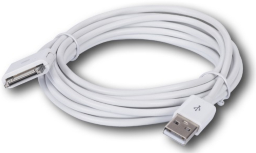 RCA AH741R 10 foot Locking Power and Sync cable for iPod, iPhone, iPad; Charge, sync and power your iPod, iPhone or iPad with your Mac or Windows PC; Compatible with iPod, iPhone and iPad; Locking connector provides reliable, secure connection; 10-foot cord makes it easy to use your device and charge at the same time; Limited lifetime warranty; UPC 044476083341 (AH741R AH741R)