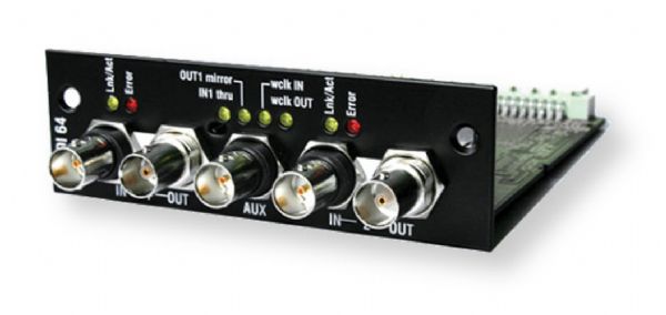 Allen and Heath AH-M-MADI-A MADI Interface Card with Two MADI Inputs Ultra high-sensitivity equalizing receivers, 56 or 64 Twenty-Four-Bit AC-coupled channels; Three MADI Standards compliant Outputs, low jitter transmitters consisting of 64 Twenty-Four-Bit bit channels (ALLEN AND HEATH AHMMADIA  ALLEN AND HEATH AH-M-MADI-A ALLEN AND HEATH AH M MADI A ALLEN AND HEATH  AH/M/MADI/A ALLEN AND HEATH AH-M MADI-A ALLEN-AND-HEATH-AH-M-MADI-A ALLEN AND HEATH AH M MADI-A)