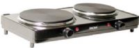 Aroma AHP-312 Electric Double Buffet Burner, Durable die-casting burner, Durable cast iron 6.5"-inch and 7.5"-inch heating elements, Perfect for dorms, offices, traveling, and entertaining, High, medium, low and warm temperature settings, Power-on indicator light, Professional heavy duty steel body, Quick heat up, UPC 021241813129 (AHP312 AHP 312 AHP312) 