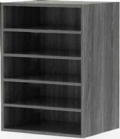 Mayline AHPM-GRY Aberdeen Series Horizontal Paper Management, Key Lockable, 0.393" Shelf Divider Thickness, 5 Shelf Quantity, 14" W x 11.25" D x 19.31" H Inside Dimensions, Sized to fit under hutch, UPC 760771464516, Gray Tf Laminate Finish (AHPM-GRY AHPM GRY AHPMGRY AHPM) 