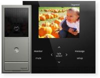 Legrand/OnQ AI6000M1 Interior Intercom Unit; Dark Gray; Shows images transmited from the video doorbell camera at the front door, each interior unit can communicate with other interior units via audio; Includes a power cable; UPC 804428065746 (AI6000M1 AI 6000M1 AI6000-M1 AI-6000-M1 LEGRAND-AI6000M1 ONQ-AI6000M1) 