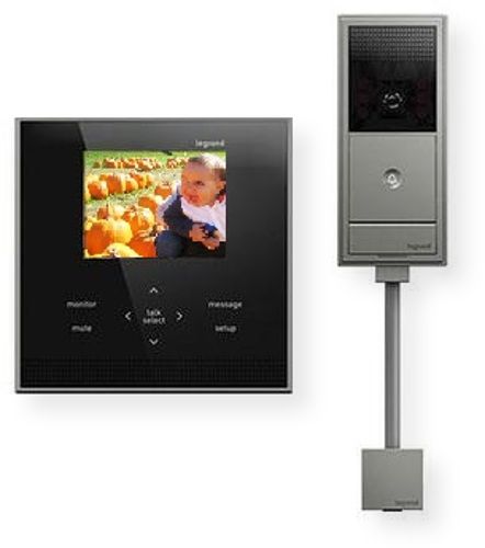 On-Q AI6100M1 Wireless Video Intercom Kit, Magnesium/Black; Includes one exterior video doorbell camera and one interior intercom unit to receive camera images; Video doorbell camera transmits images from the front door to every intercom unit throughout the home, and each interior unit can communicate with other interior units via audio; UPC 804428065760 (AI-6100M1 AI 6100M1 AI6100-M1 AI6100 M1)