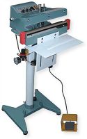 American International Electric AIE-410FA Pneumatic Impulse Auto Foot Sealer; 10mm Seal Width; 18" Seal Length; 8 mil Material Thickness; 1200 Watts; Air Usage 4 CFM at 80 PSI; Weight: 60 lbs (AIE-410FA AIE410FA AIE-410-FA 410FA 410-FA) 