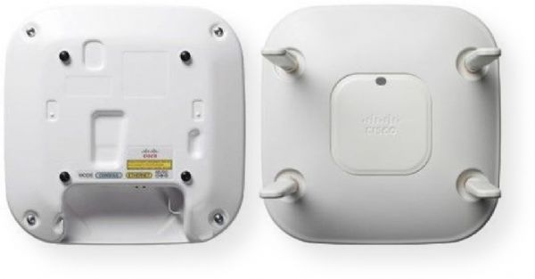Cisco AIR-CAP2602E-A-K9 Aironet 2602e Dual-Band Controller-based 802.11a/g/n Wireless Access Point with External Antennas; Data Transfer Rate 450 Mbps; Certified for use with antenna gains up to 6 dBi (2.4 GHz and 5 GHz); 256 MB DRAM/32 MB flash System Memory; 10/100/1000BASE-T autosensing (RJ-45), Management console port (RJ-45) Interfaces; UPC 882658508448 (AIRCAP2602EAK9 AIR-CAP2602EA-K9 AIRCAP2602E-AK9)