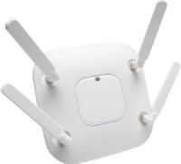Cisco AIR-CAP3602E-A-K9 Aironet 3602e Dual-Band Controller-based 802.11a/g/n Wireless Access Point with External Antennas; Data Transfer Rate 450 Mbps; Certified for use with antenna gains up to 6 dBi (2.4 GHz and 5 GHz); 256 MB DRAM/32 MB flash System Memory; 10/100/1000BASE-T autosensing (RJ-45), Management console port (RJ-45) Interfaces; UPC 882658458422 (AIRCAP3602EAK9 AIR-CAP3602EA-K9 AIRCAP3602E-AK9) 