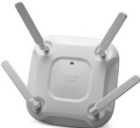 Cisco AIR-CAP3702E-A-K9 Aironet 3702e Dual-Band Controller-based 802.11a/g/n/ac Wireless Access Point with External Antennas; Data Transfer Rate 1.3 Gbps; Certified for use with antenna gains up to 6 dBi (2.4 GHz and 5 GHz); 512 MB DRAM/64 MB flash System Memory; 10/100/1000BASE-T autosensing (RJ-45), Management console port (RJ-45) Interfaces; UPC 882658610691 (AIRCAP3702EAK9 AIR-CAP3702EA-K9 AIRCAP3702E-AK9) 