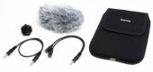 Tascam AK-DR11C Camera Accessory Kit for Handheld Recorders, 1/4inch Screw, 27.2(W)~31(H)~27.2(D)mm *ƒ³27.2mm Shoe mount adaptor Dimensions, 21.6g Shoe mount adaptor Weight, 3.5mm(1/8") stereo mini plug Attenuator cable Connector, 300mm Cable length, 3.5mm(1/8") stereo mini plug Recorder Side Connector (Splitter cable), 3.5mm(1/8") stereo mini jack ~2 Camera/Headphone Side Connector (Splitter cable), 150mm Cable length, UPC 043774030552 (AKDR11C AK-DR11C) 