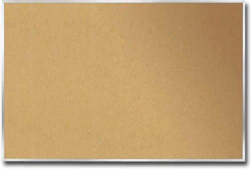 Ghent AK35 Aluminum Frame Tradicional Cork Bulletin Board 3' x 5'; Natural tan cork bulletin boards withstand the wear and tear of repeated tacking; Push pins, staples, or tacks can be easily inserted and hold firmly; The fine-grain cork surface is laminated to a sealed-back fiberboard to create a cost-effective, long-lasting bulletin board; UPC 014935058029 (GHENTAK35 GHENT AK35 AK 35 GHENT-AK35 AK-35)