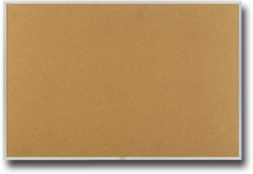 Ghent AK45 Aluminum Frame Traditional Cork Bulletin Board 4' x 5'; Push pins, staples, or tacks can be easily inserted and hold firmly; The fine-grain cork surface is laminated to a sealed-back fiberboard to create a cost-effective, long-lasting bulletin board; Aluminum framing; Tan color; Natural tan cork bulletin boards withstand the wear and tear of repeated tacking; UPC 014935058111 (GHENTAK45 GHENT AK45 AK 45 GHENT-AK45 AK-45 ALVIN)