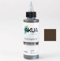 Akua AKRU Liquid Pigment Printmaking Ink 4 oz Raw Umber; Developed to deliver brilliant colors, intense blacks, and unmatched working properties; Made with the highest quality lightfast pigments with no chalk or suspending agents; Colors are exceptionally strong, yet transparent; Ideal for multi-layer printing for all monotype techniques; UPC 893419000224 (AKUAAKRU AKUA-AKRU LIQUID-PIGMENT-AKRU PRINTMAKING) 