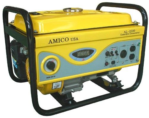 Amico AL-2500 Gasoline Generator 120V/240V, Rated AC Power 2200W, Max. AC Power 2800W, Displacement 196cc (AL2500 AL 2500 AL-250 AL250)